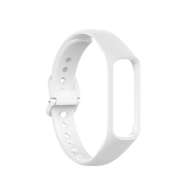 Samsung Galaxy Fit 2 - Silikone rem & ramme i 2-i-1 design - Hvid