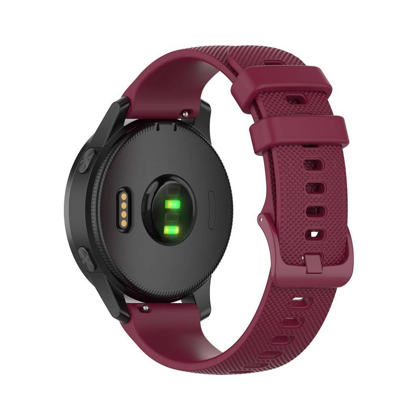 Garmin Venu 2/Vivoactive 4 - Sports urrem 22 mm - Vinrød