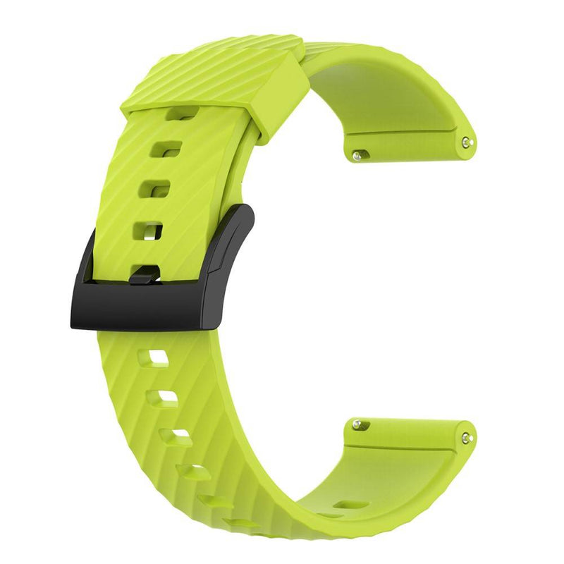 Suunto 9 / 9 Baro / Suunto 7 / Suunto D5 - Sports Silikone urrem 24 mm - Lime