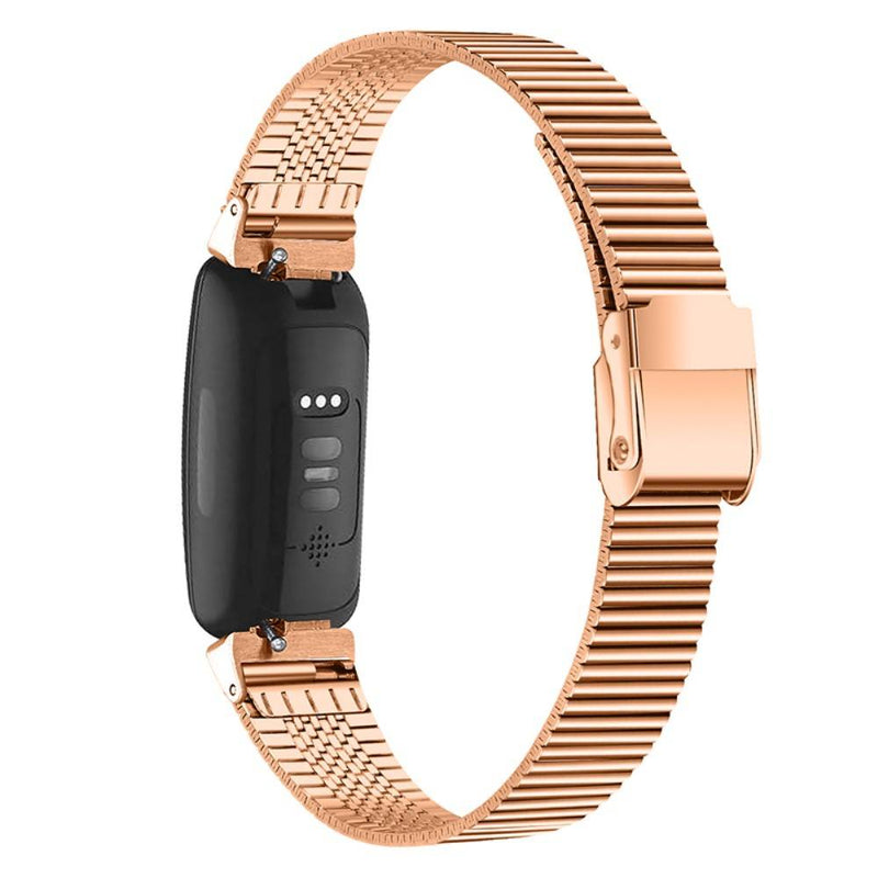 Fitbit Inspire 2 - Metal rem i rustfrit stål - Str. S - Rosa guld