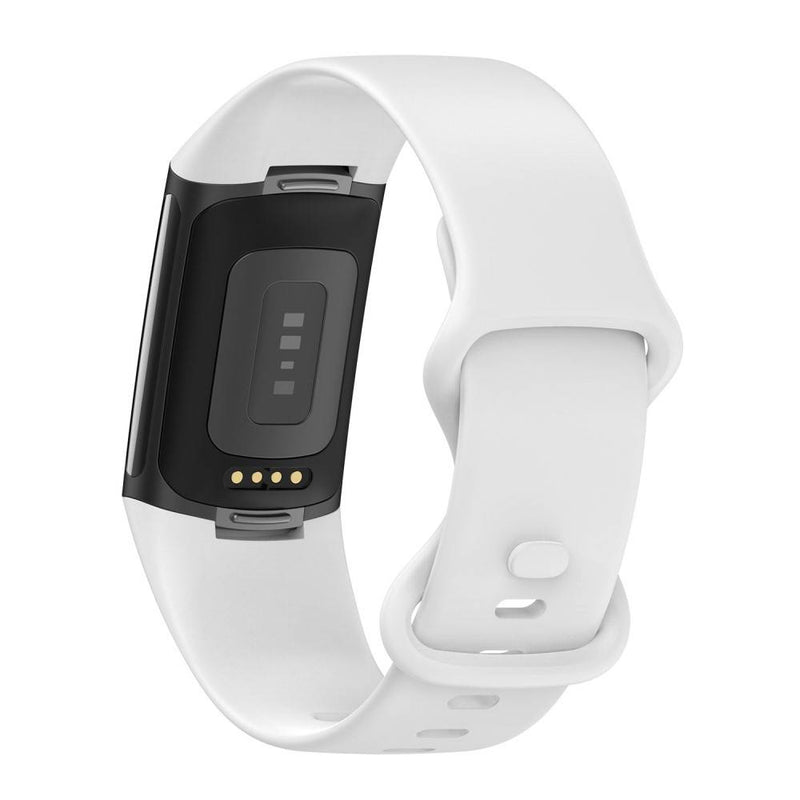 Fitbit Charge 5 - Silikone rem 23mm - Str. L - Hvid