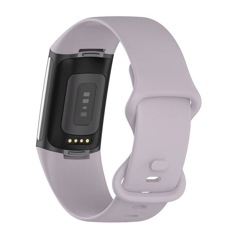 Fitbit Charge 5 - Silikone rem 23mm - Str. L - Lys lilla