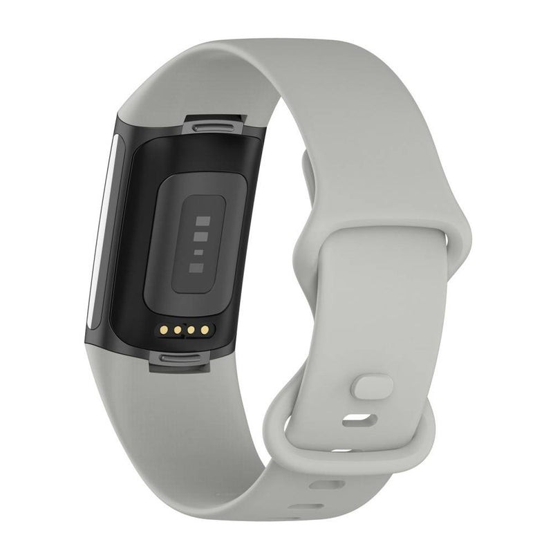 Fitbit Charge 5 - Silikone rem 23mm - Str. L - Grå