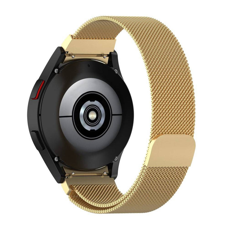 Samsung Galaxy Watch 5 44 / 40mm / Watch 5 Pro 45mm - Milanese Loop urrem m/magnetisk lukning - Guld