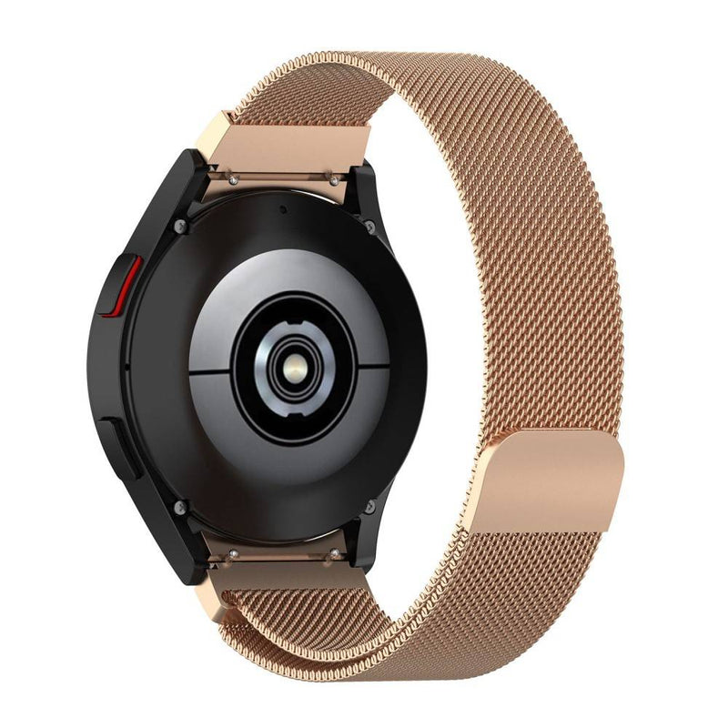 Samsung Galaxy Watch 5 44 / 40mm / Watch 5 Pro 45mm - Milanese Loop urrem m/magnetisk lukning - Rosa guld