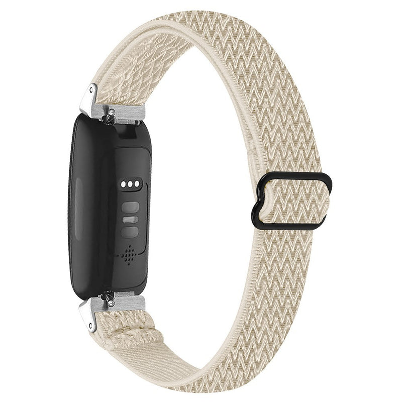 Fitbit Inspire 3 - Blød Urrem i vævet design - Beige