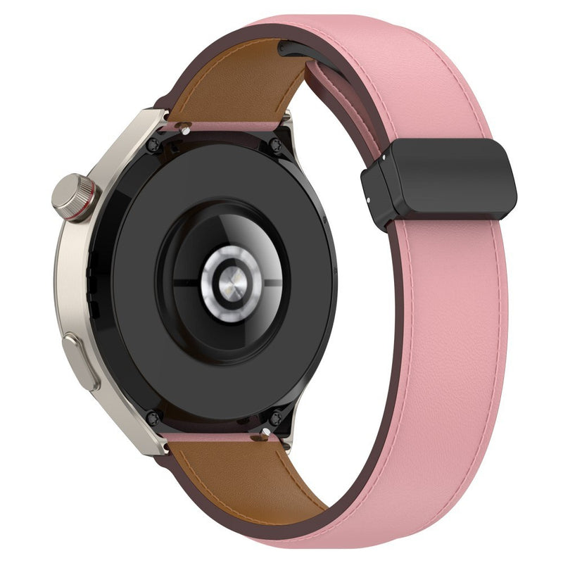 Samsung Galaxy Watch 6 40/44mm / Watch 5 40/44mm - Ægte læder urrem 20mm - Pink