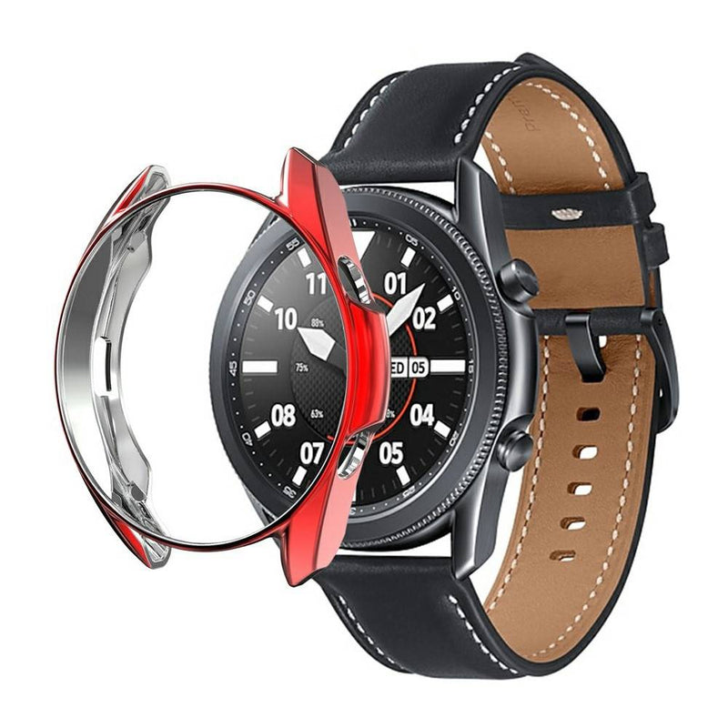 Samsung Galaxy Watch 3 45mm - Blødt gummi cover/bumper - Rød