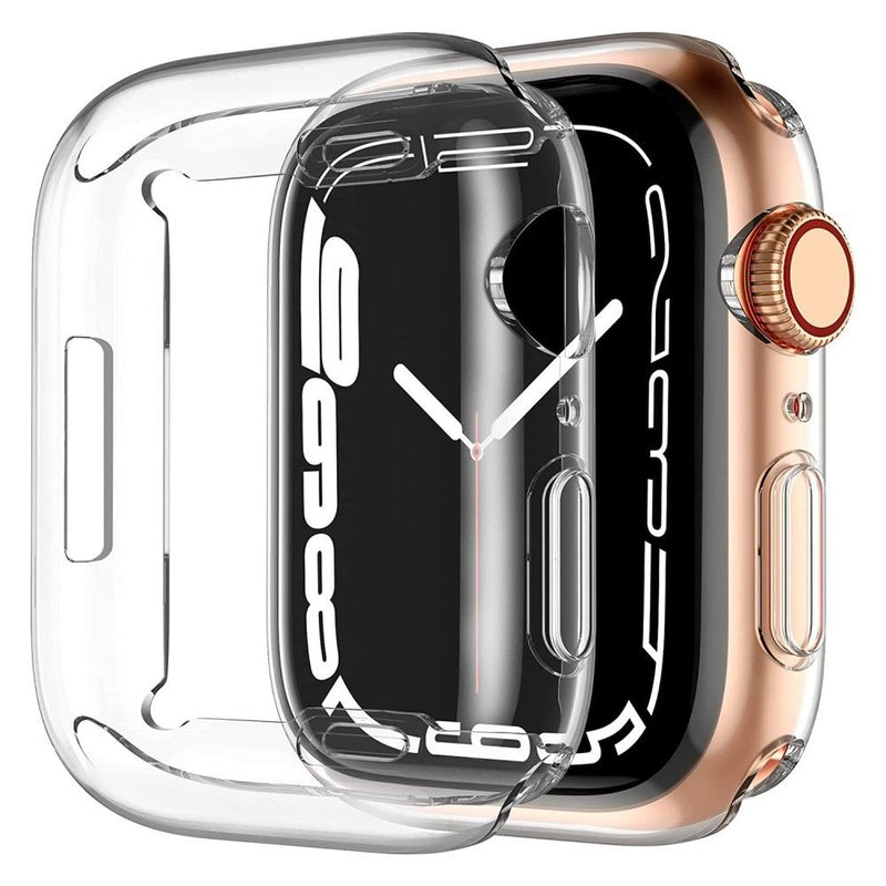 Apple Watch 8 45mm - Shockproof gummi cover - Transparent