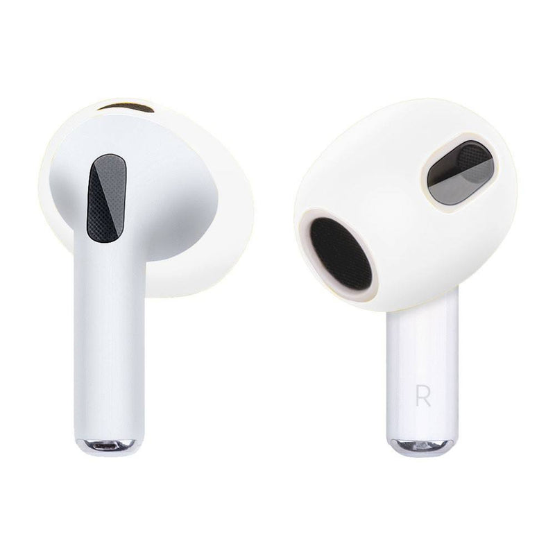 Apple AirPods 3 Silikone Earbuds Tips beskyttelsescover - Transparent hvid