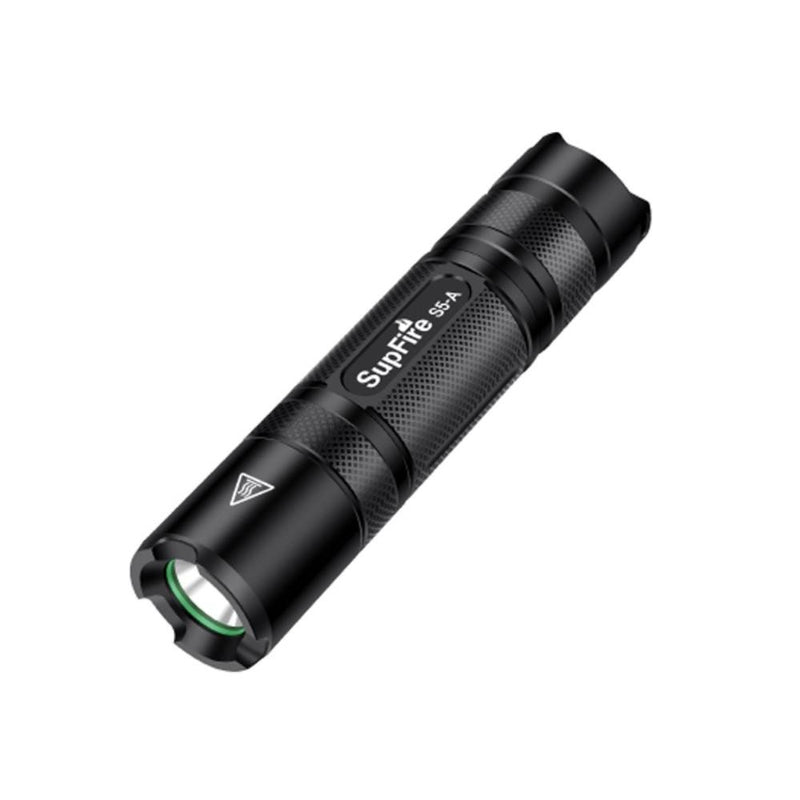 SUPFIRE S5 - Mini LED lommelygte - Vandtæt - 500 Lumens - 3 Lys modes - SOS funktion - Sort