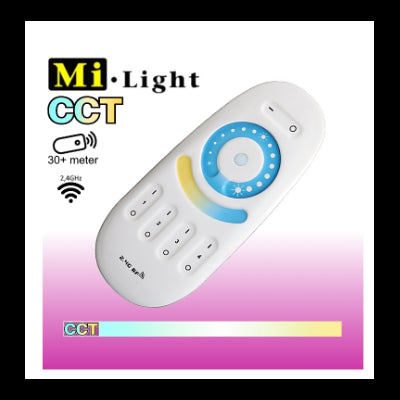 Outlet: Mi-Light CCT fjernbetjening 2,4GHz 4-zoner