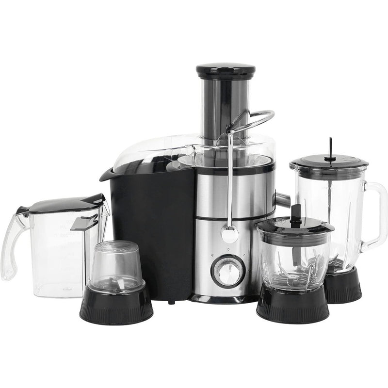 Royalty Line 4-i-1 Slowjuicer i rustfrit stål - 1000W / 2L