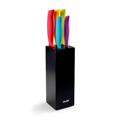 Se Colorful knivblok med knive - 5 stk. ❤ Kæmpe udvalg i Ibili ❤ Hurtig levering: 1 - 2 Hverdage samt billig fragt - Varenummer: ISP-11038 og barcode / Ean: '8411922441673 på lager - Udsalg på Køkken - Knivopbevaring Spar op til 56% - Over 1112 kendte brands på udsalg