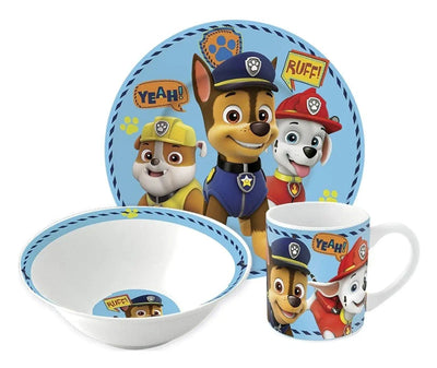 Se Paw Patrol Børneservice - Spisesæt i 3 dele til børn - Marshall, Chase og Rubble ❤ Kæmpe udvalg i Licens ❤ Hurtig levering: 1 - 2 Hverdage samt billig fragt - Varenummer: THX-76755 og barcode / Ean: '8412497767557 på lager - Udsalg på Indretning - Børneværelset Spar op til 54% - Over 1354 kendte mærker på udsalg