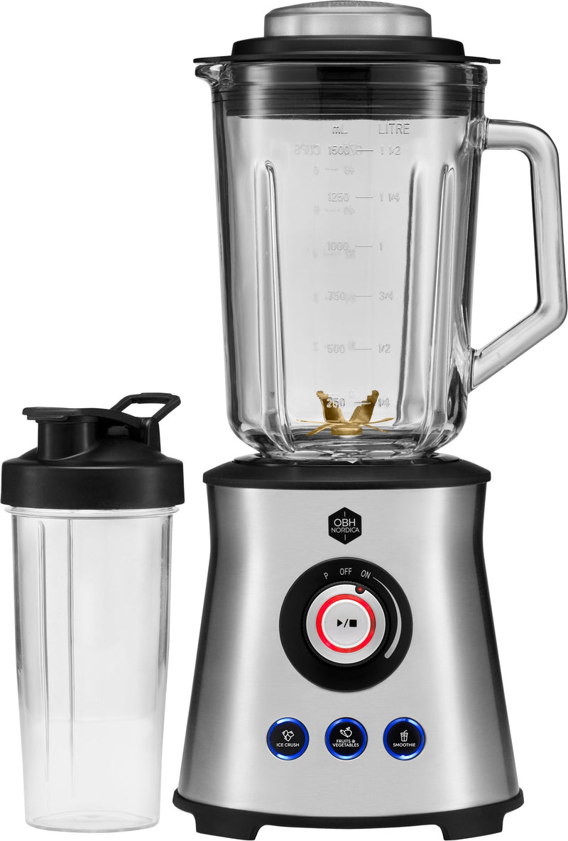 Se OBH Nordica Master+ Blender Steel Str H460 x L278 x W218 - Blendere Stål ❤ Stort online udvalg i OBH Nordica ❤ Meget billig fragt og hurtig levering: 1 - 2 hverdage - Varenummer: MGS-S00456637 og barcode / Ean: 5708642077484 på lager - Udsalg på Bolig - Køkkenudstyr - Køkkenmaskiner - Blendere Spar op til 65% - Over 1124 kendte brands på udsalg