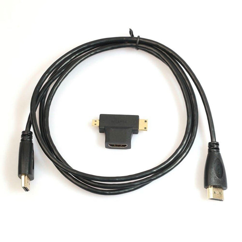 Se HMDI kabel 1.5m med HDMI hun til mini & mikro HDMI adapter - Sort ❤ Kæmpe udvalg i Capida ❤ Hurtig levering: 1 - 2 Hverdage samt billig fragt - Varenummer: CPD-V3380120148A og barcode / Ean: på lager - Udsalg på PC-Mac Tilbehør/Kabler & Adaptere/Billedkabler/HDMI kabler/Mini HDMI kabler/Mini HDMI til HDMI Spar op til 51% - Over 1354 design brands på udsalg