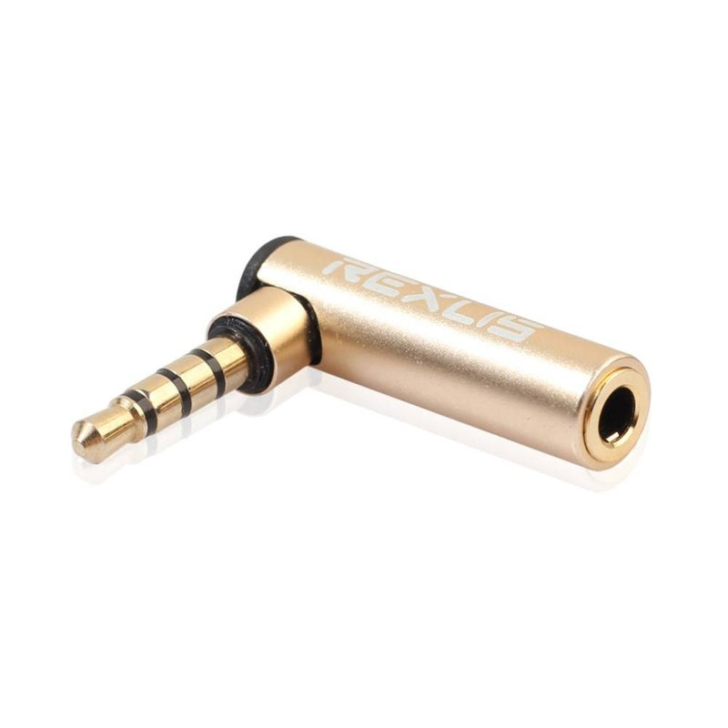 3.5 mm minijack han 90Â° vinklet adapter - 4-Pole