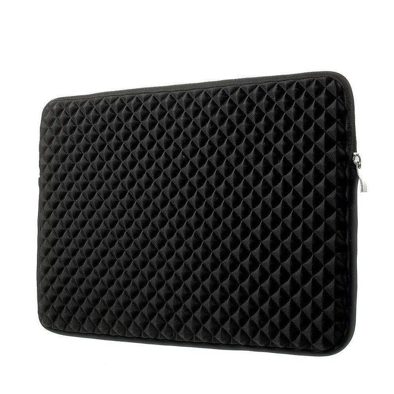 Notebook / MacBook Stereo Grid Shockproof taske / Sleeve 15.4 - Sort