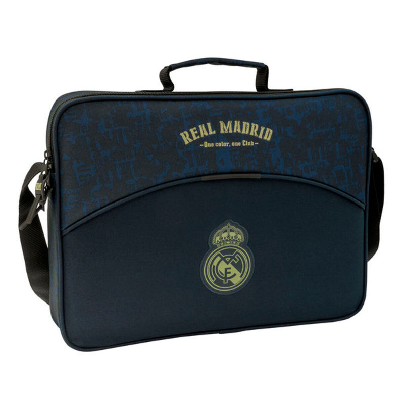 Skoletaske Real Madrid C.F. Marineblå 38 x 28 x 6 cm