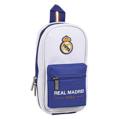 Penalhus rygsæk Real Madrid C.F. 1 Blå Hvid 12 x 23 x 5 cm