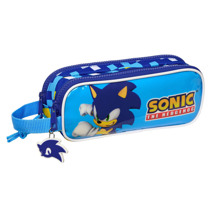 Penalhus Sonic Speed Blå 21 x 8 x 6 cm
