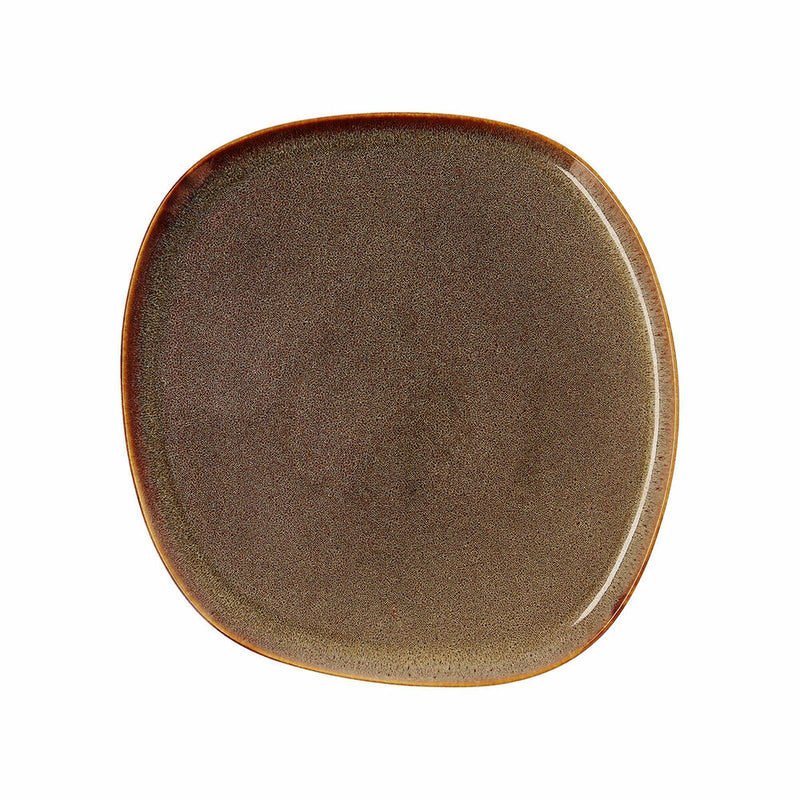 Flad tallerken Bidasoa Ikonic Brun Keramik 26,5 x 25,7 x 1,5 cm 4 stk Pack 4x