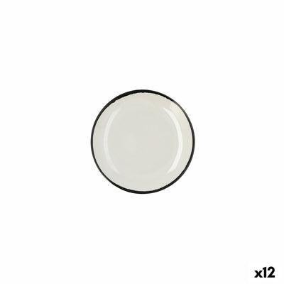 Tallerken Ariane Vital Filo Hvid Keramik Ø 18 cm (12 enheder)