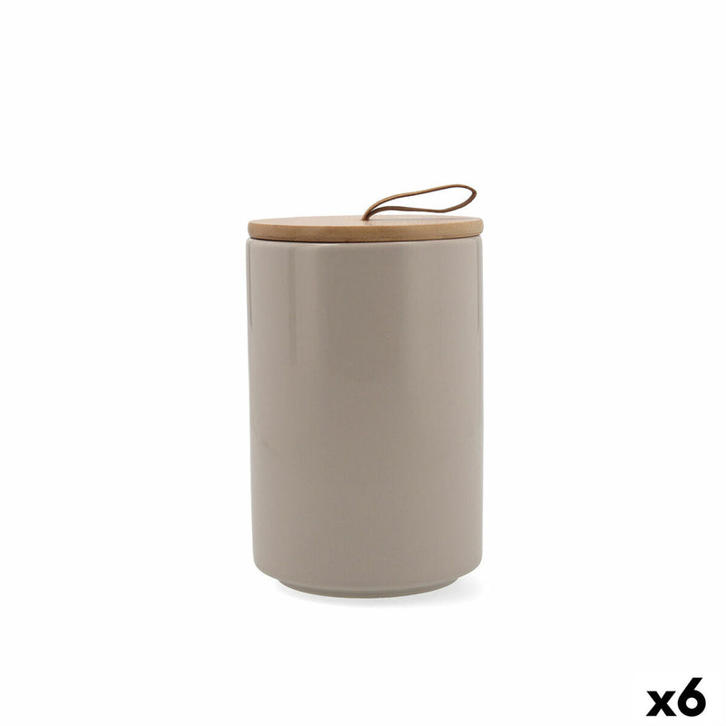 Beholder Quid Ozon Beige Keramik 10,4 x 16 cm (6 enheder)