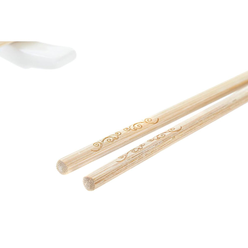 Sushi Sæt Bambus Bræt Natur Orientalsk 28 x 9 x 2 cm 3 Dele 6 Dele