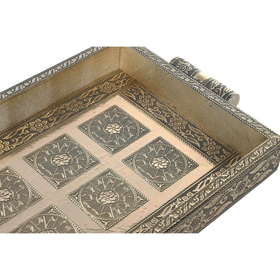 Bakke Champagne Træ 36 x 22 x 4 cm Indianer mand