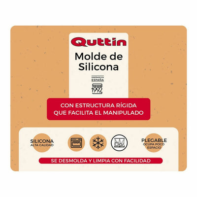 Bageform Quttin Silikone Stiv 31 x 28,5 x 5,3 cm (8 enheder)