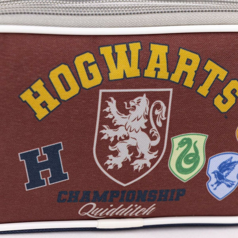 Penalhus Harry Potter Howarts 22,5 x 8 x 10 cm Rød Mørkeblå