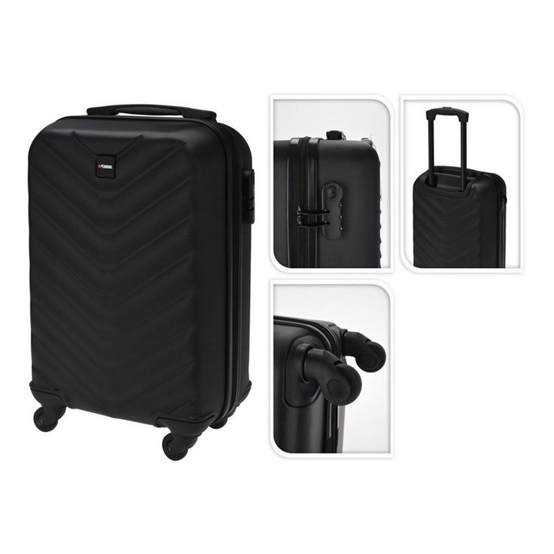 Kuffert Håndbagage PR World Med hjul 45 cm Sort 33 x 20 x 53 cm
