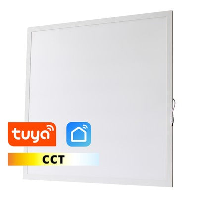 LEDlife 60x60 Wifi CCT Smart Home LED panel - 36W, Tuya/Smart Life, hvid kant - Dæmpbar : Via Smart Home, Kulør : CCT (Varm til Kold Hvid)