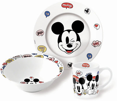 Se Mickey Børneservice i keramik - Spisesæt i 3 dele til børn - Disney Mickey Mouse ❤ Kæmpe udvalg i Licens ❤ Hurtig levering: 1 - 2 Hverdage samt billig fragt - Varenummer: THX-88095 og barcode / Ean: '8412497880959 på lager - Udsalg på Indretning - Børneværelset Spar op til 62% - Over 1354 kendte brands på udsalg