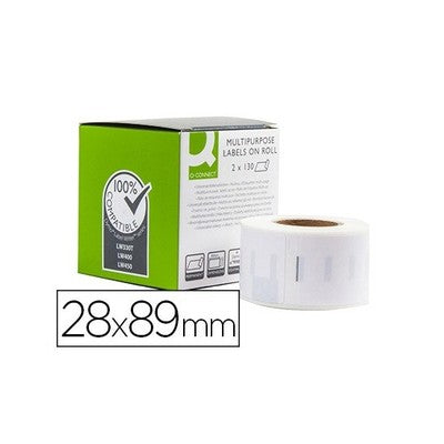 Outlet: Dymo 99010 adresseetiketter 89x28mm. 130 stk. Dymo S0722370 kompatibel (dymo99010k)