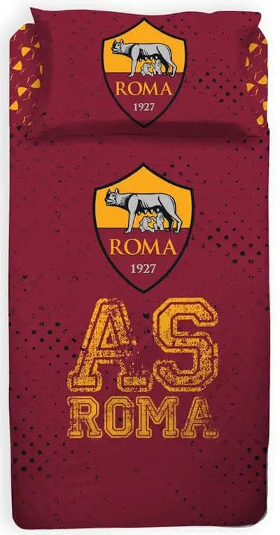 Se Sengetøj 140x200 cm - AS Roma - Fodbold sengetøj - Sengelinned i 100% bomuld ❤ Kæmpe udvalg i Licens ❤ Hurtig levering: 1 - 2 Hverdage samt billig fragt - Varenummer: THX-1635-1 og barcode / Ean: '5714710002784 på lager - Udsalg på Sengetøj - Børne sengetøj - Børne sengetøj 140x200 cm Spar op til 53% - Over 1334 design mærker på udsalg