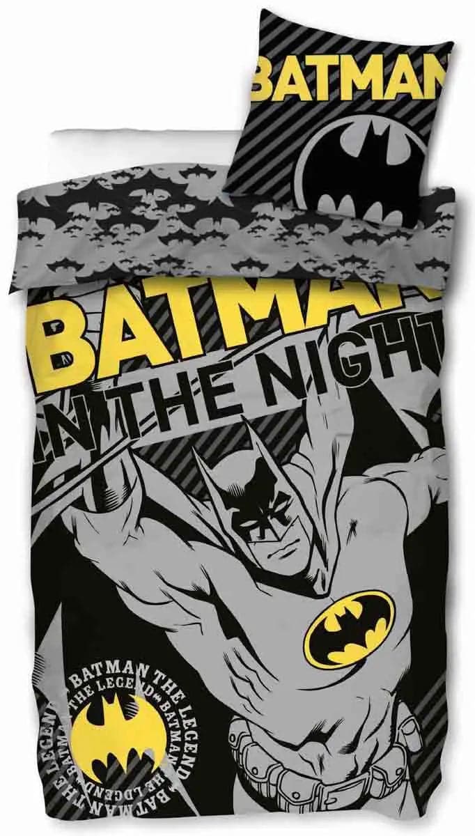 Se Batman sengetøj - 140x200 cm - In the night - 2 i 1 design - Batman sengesæt i 100% bomuld ❤ Kæmpe udvalg i Licens ❤ Hurtig levering: 1 - 2 Hverdage samt billig fragt - Varenummer: THX-99254-1 og barcode / Ean: &