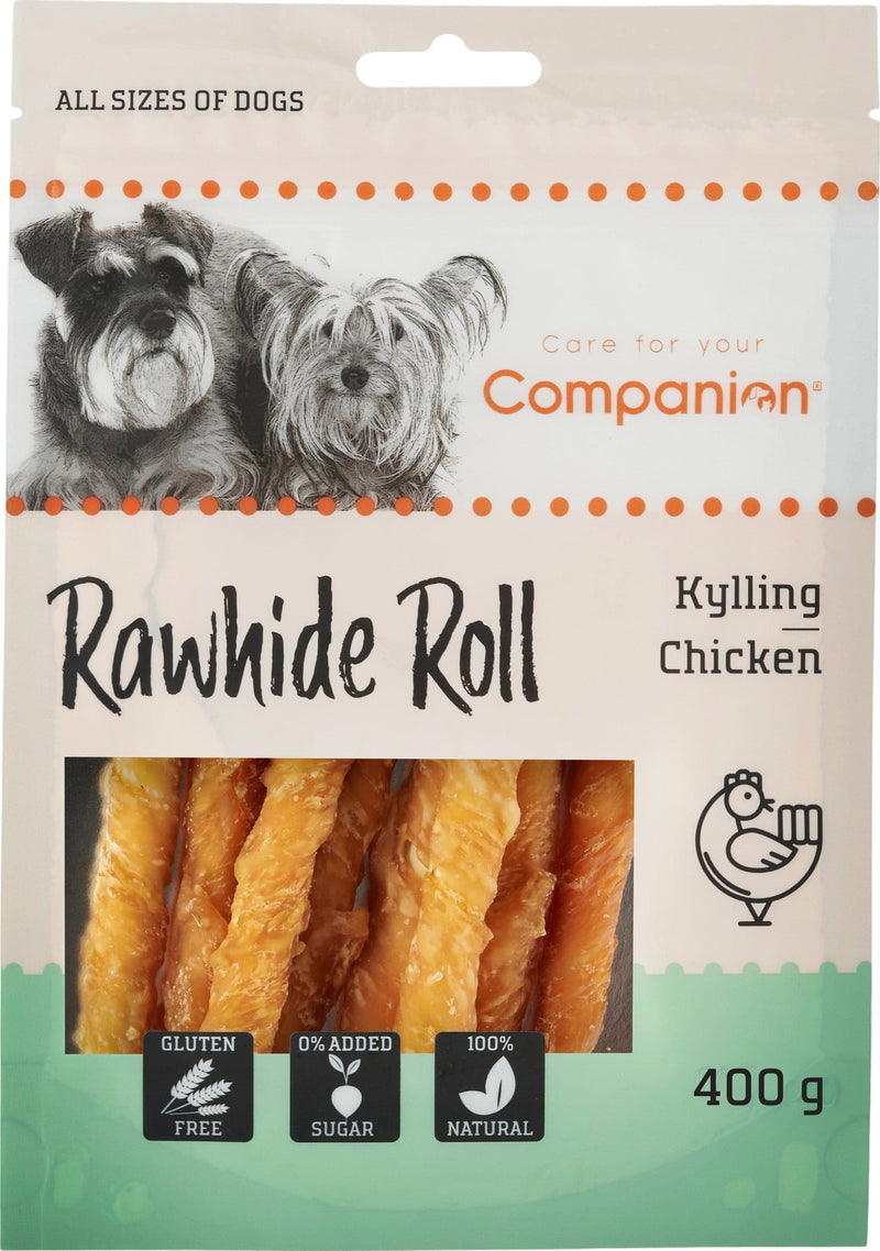 Se Companion - Kylling råhuds rulle , 400g » Kæmpe udvalg i Companion » Hurtig levering: 1 - 2 Hverdage samt billig fragt - Varenummer: BGH-47763603587402 og barcode / Ean: &