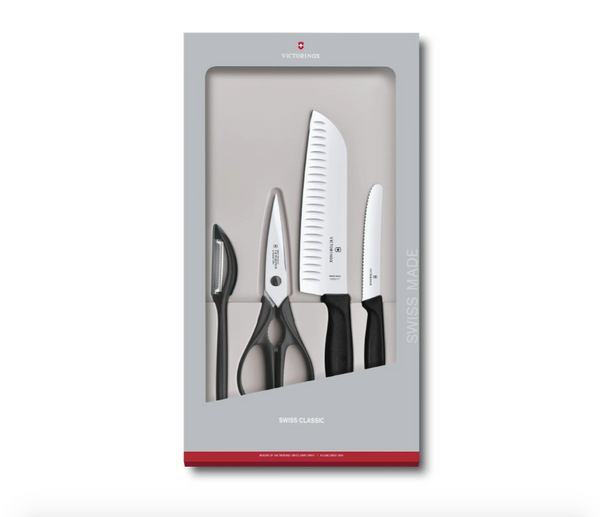 Se Victorinox Knivsæt Victorinox Allround, 4 stk ✔ Kæmpe udvalg i  Victorinox ✔ Hurtig levering: 1 - 2 Hverdage samt billig fragt - Varenummer: KKKSH-7934461182200_43659280318712 og barcode / Ean: &