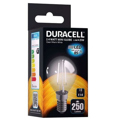 Se Duracell LED-filament - 1 stk. kronepære med E14 fatning 250 lumen - Indendørsbelysning > Pærer - DURACELL - Spotshop ✔ Kæmpe udvalg i  DURACELL ✔ Hurtig levering: 1 - 2 Hverdage samt billig fragt - Varenummer: SPSH-M150N14C1 og barcode / Ean: '0884620026899 på lager - Udsalg på Pærer Spar op til 51% - Over 1324 kendte brands på udsalg