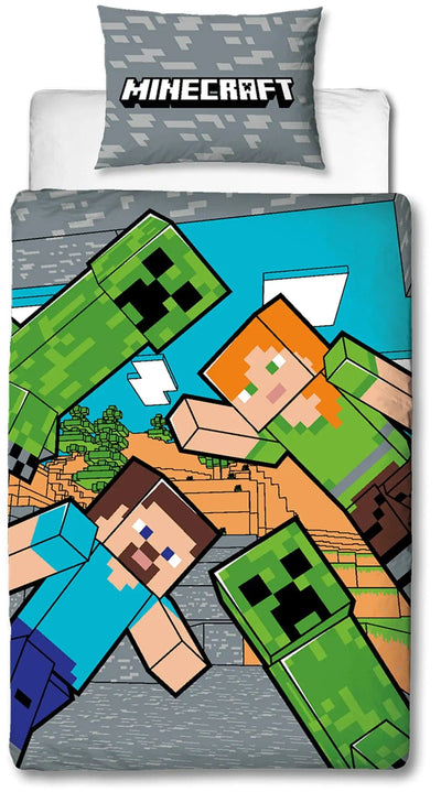 Se Minecraft sengetøj - 140x200 cm - Creeper - Dynebetræk med 2 i 1 design - 100% bomulds sengetøj ❤ Kæmpe udvalg i Licens ❤ Hurtig levering: 1 - 2 Hverdage samt billig fragt - Varenummer: THX-1575-1 og barcode / Ean: '5710348084260 på lager - Udsalg på Sengetøj - Børne sengetøj - Børne sengetøj 140x200 cm Spar op til 67% - Over 1334 design mærker på udsalg