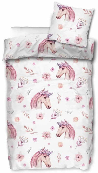 Se Unicorn sengetøj - 140x200 cm - Dynebetræk med enhjørning og blomster - 100% Bomulds sengesæt ❤ Kæmpe udvalg i Licens ❤ Hurtig levering: 1 - 2 Hverdage samt billig fragt - Varenummer: THX-99270-1 og barcode / Ean: '5710756067626 på lager - Udsalg på Sengetøj - Børne sengetøj - Børne sengetøj 140x200 cm Spar op til 58% - Over 1324 kendte brands på udsalg