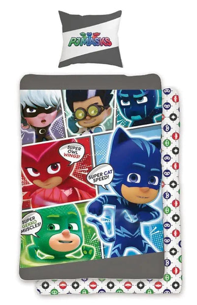 Se Sengetøj til børn - 150x210 cm - PJ Masks - Pyjamas heltene - Sengesæt med 2 i 1 design - 100% bomuld ❤ Kæmpe udvalg i Licens ❤ Hurtig levering: 1 - 2 Hverdage samt billig fragt - Varenummer: THX-1011620-3 og barcode / Ean: '5710756031955 på lager - Udsalg på Sengetøj - Enkelt sengetøj - Enkelt sengetøj 150x210 cm (Svensk mål) Spar op til 59% - Over 785 kendte brands på udsalg