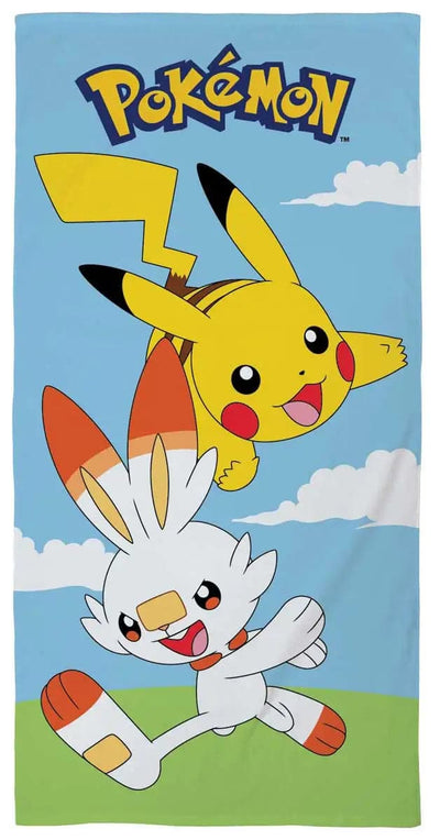 Se Pokemon håndklæde - 70x140 cm - Børnehåndklæde med Pikachu og Scorbunny - Badehåndklæde 100% Bomuld ❤ Kæmpe udvalg i Licens ❤ Hurtig levering: 1 - 2 Hverdage samt billig fragt - Varenummer: THX-6825 og barcode / Ean: '5710348081054 på lager - Udsalg på Håndklæder Spar op til 56% - Over 1354 kendte mærker på udsalg