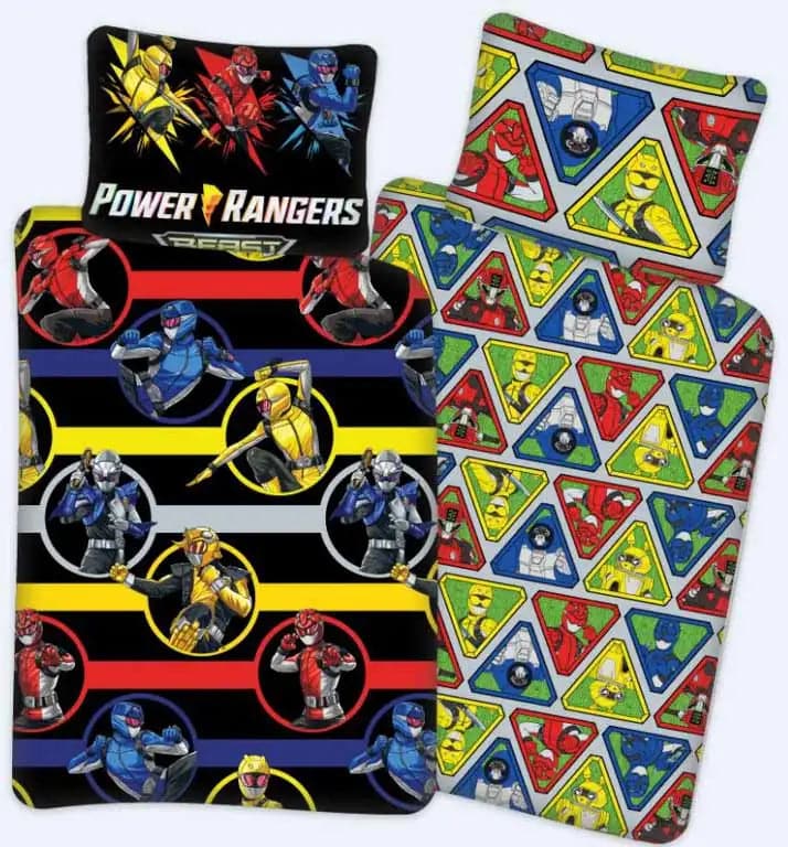 Se Power Rangers sengetøj 100x140 cm - Power Rangers junior sengetøj - 2 i 1 design - 100% bomuld ❤ Kæmpe udvalg i Licens ❤ Hurtig levering: 1 - 2 Hverdage samt billig fragt - Varenummer: THX-6004-8 og barcode / Ean: &