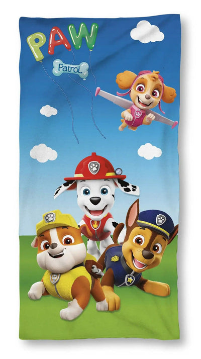 Se Paw Patrol håndklæde - 70x140 cm - 100% Bomuld - Blødt badehåndklæde med Rubble, Skye, Chase og Marshall ❤ Kæmpe udvalg i Licens ❤ Hurtig levering: 1 - 2 Hverdage samt billig fragt - Varenummer: THX-296 og barcode / Ean: '5710756076123 på lager - Udsalg på Håndklæder - Håndklæde størrelser - Badehåndklæder 70x140 cm Spar op til 62% - Over 1334 design brands på udsalg