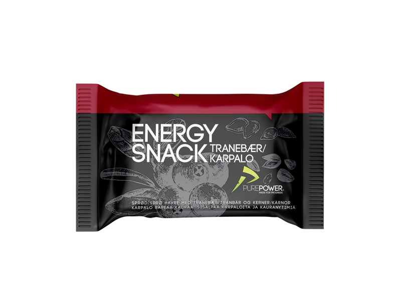 Se PurePower Energy Snack - Tranebær - 60 gram. ✔ Kæmpe udvalg i  PurePower ✔ Hurtig levering: 1 - 2 Hverdage samt billig fragt - Varenummer: CKP-5701477926002 og barcode / Ean: &