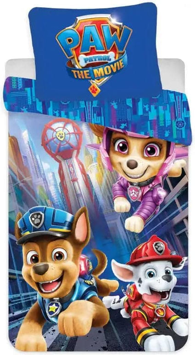 Se Paw Patrol The Movie Junior sengetøj 100x140 cm - Paw Patrol sengesæt junior - The Movie - 2 i 1 - 100% bomuld ❤ Kæmpe udvalg i Licens ❤ Hurtig levering: 1 - 2 Hverdage samt billig fragt - Varenummer: THX-9095-8 og barcode / Ean: '5714710007611 på lager - Udsalg på Indretning - Børneværelset - Junior sengetøj 100x140 cm Spar op til 61% - Over 1354 kendte brands på udsalg